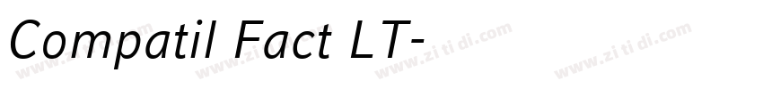 Compatil Fact LT字体转换
